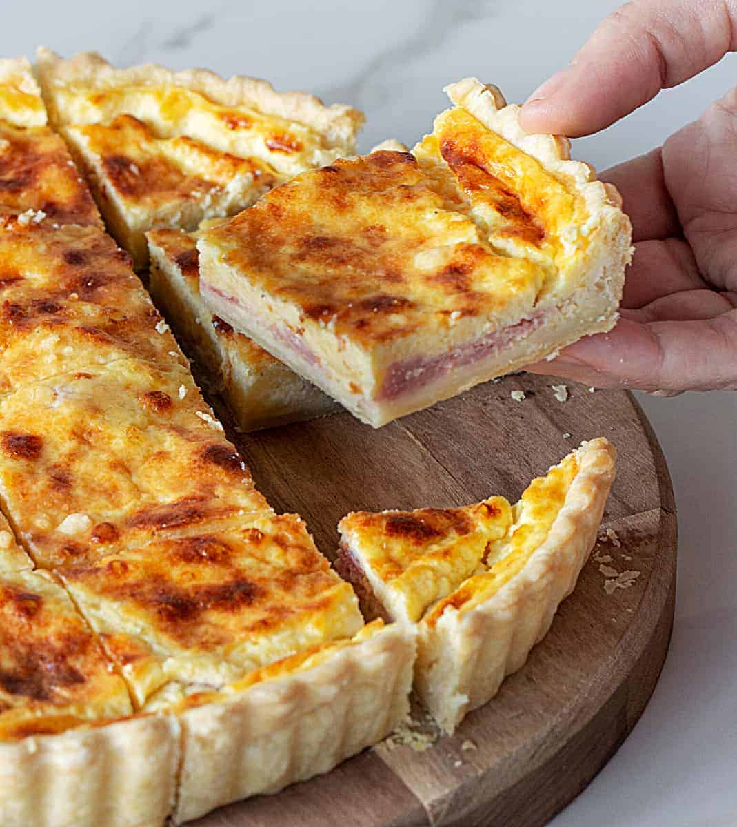 Mushroom Leek Quiche - Vintage Kitchen Notes