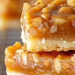 Two walnut bars on top of each other with text