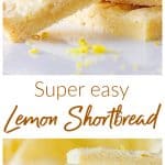 Lemon shortbread stacks, images with text
