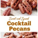 Sweet spiced nuts long pin with text