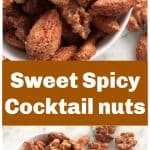 Sweet spiced nuts long pin with text