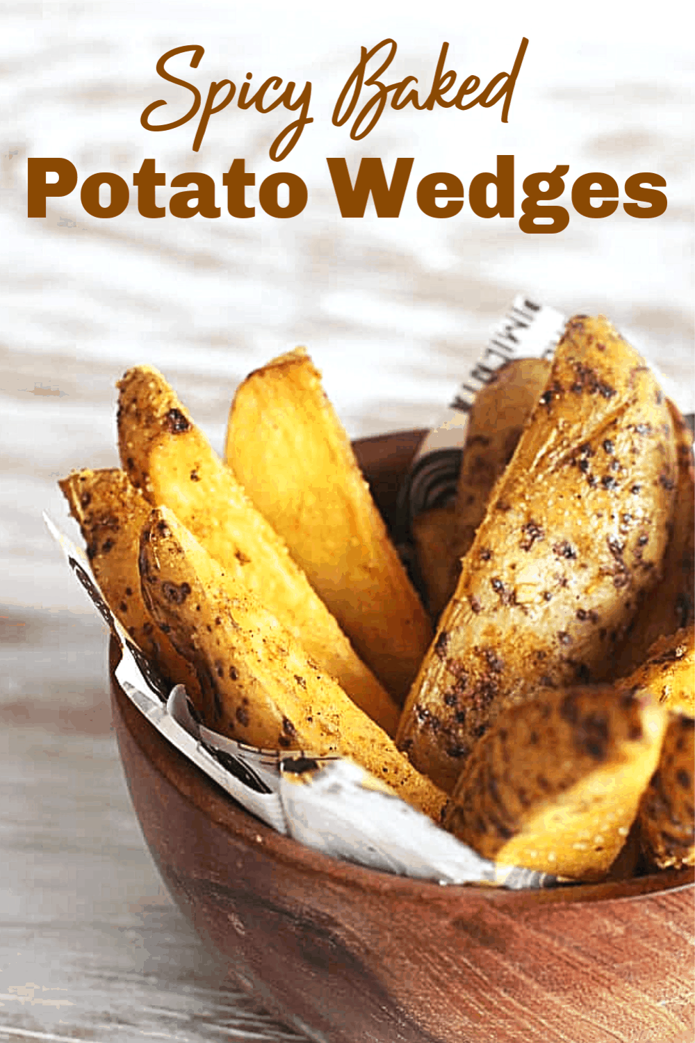 Spicy Baked Potato Wedges Vintage Kitchen Notes