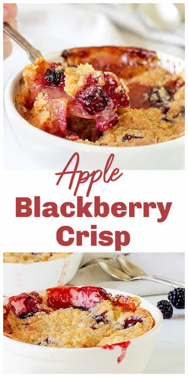 Apple Blackberry Crumble - Vintage Kitchen Notes