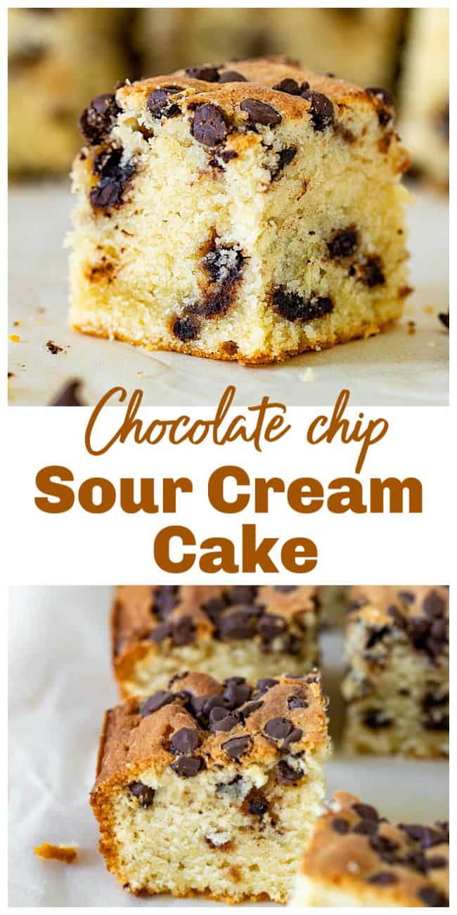 Chocolate Chip Pound Cake (with sour cream) Vintage