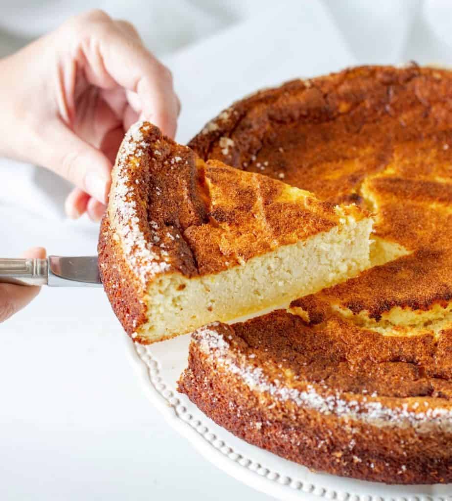 Orange Ricotta Cheesecake (crustless) - Vintage Kitchen Notes