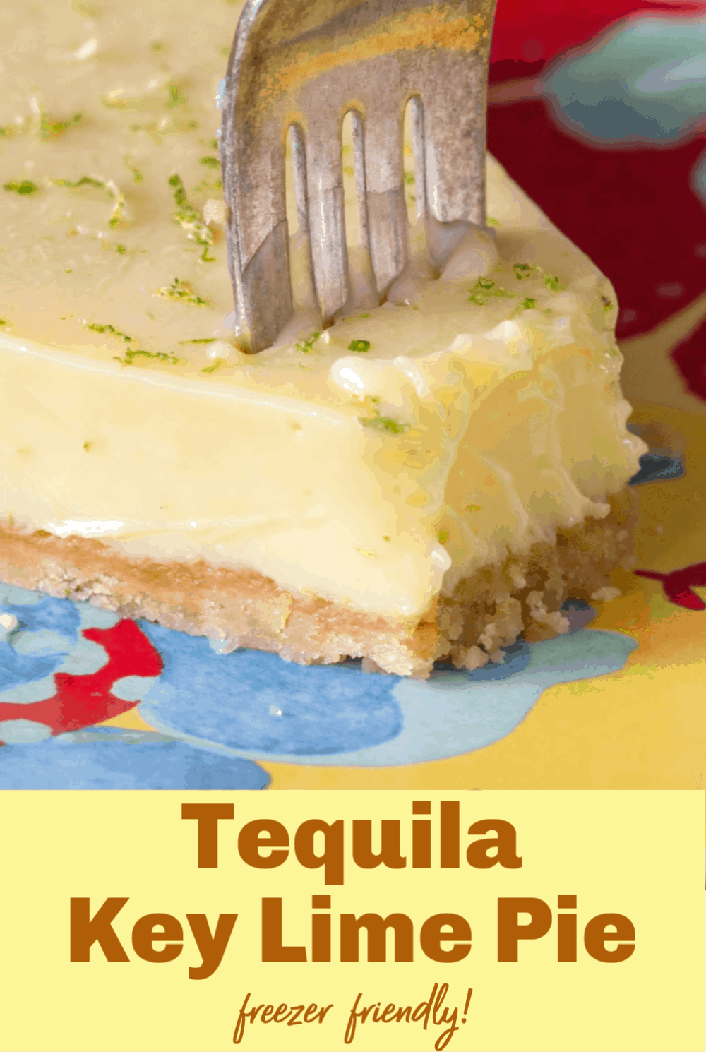 Margarita Key Lime Pie (easy recipe with tequila) Vintage Kitchen Notes