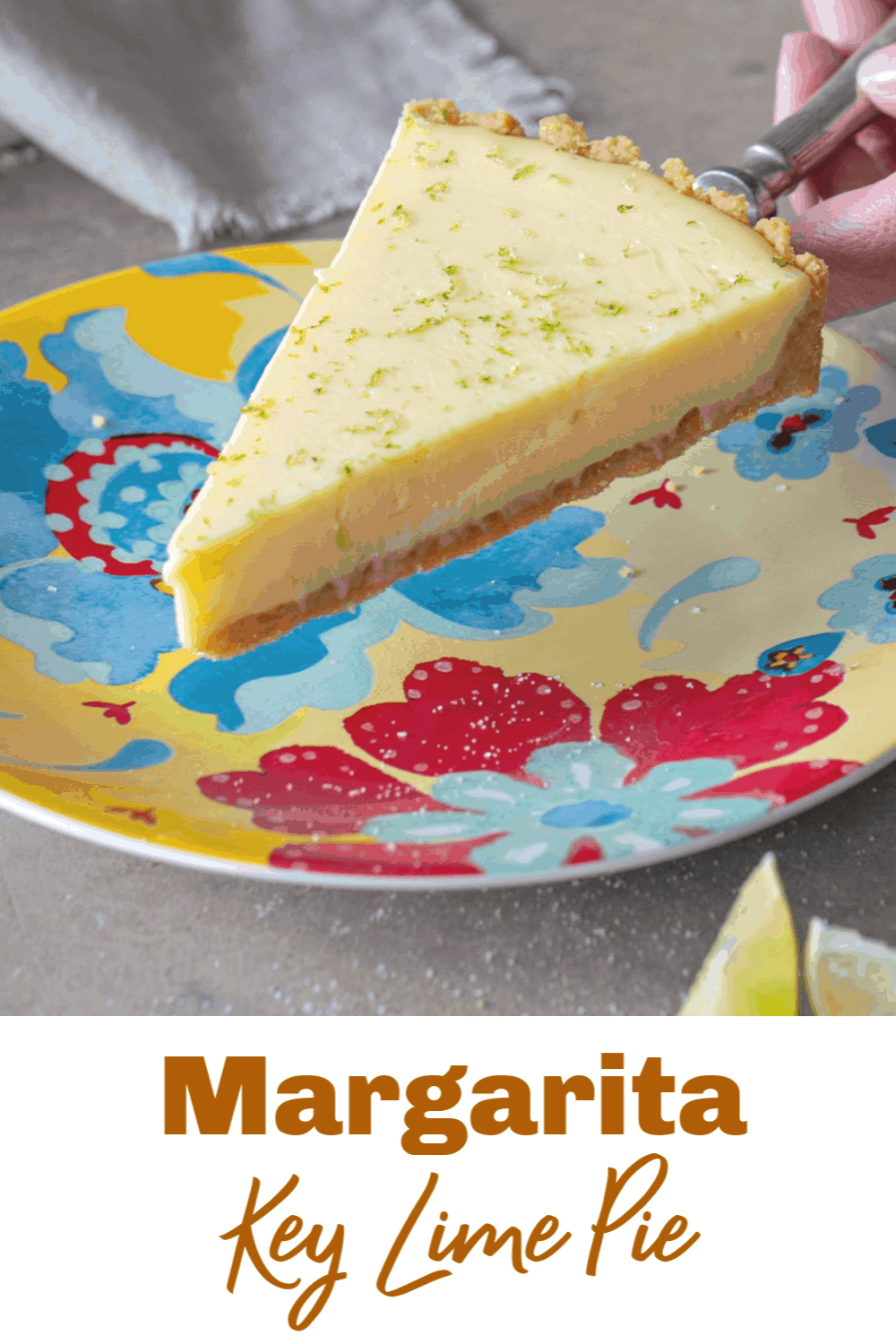 Margarita Key Lime Pie (easy recipe with tequila) Vintage Kitchen Notes