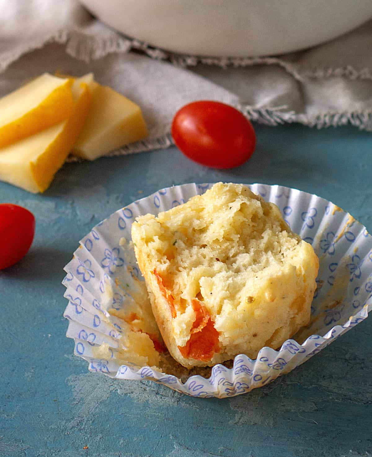 Cheese And Tomato Savory Muffins | Vintage Kitchen