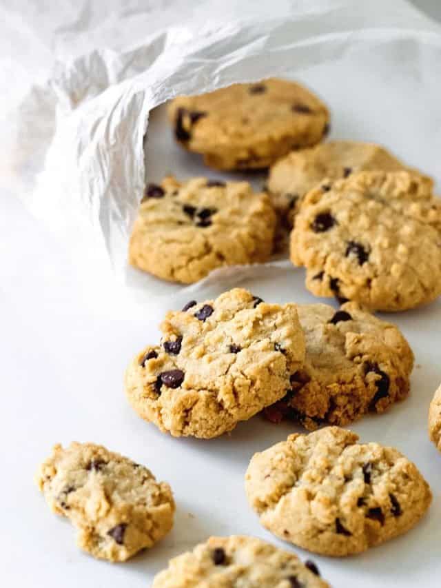 Almond Butter Chocolate Chip Cookies Vintage Kitchen Notes