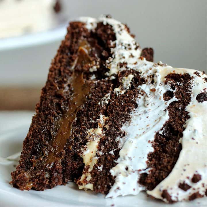 Chocolate Dulce de Leche Cake - Vintage Kitchen Notes