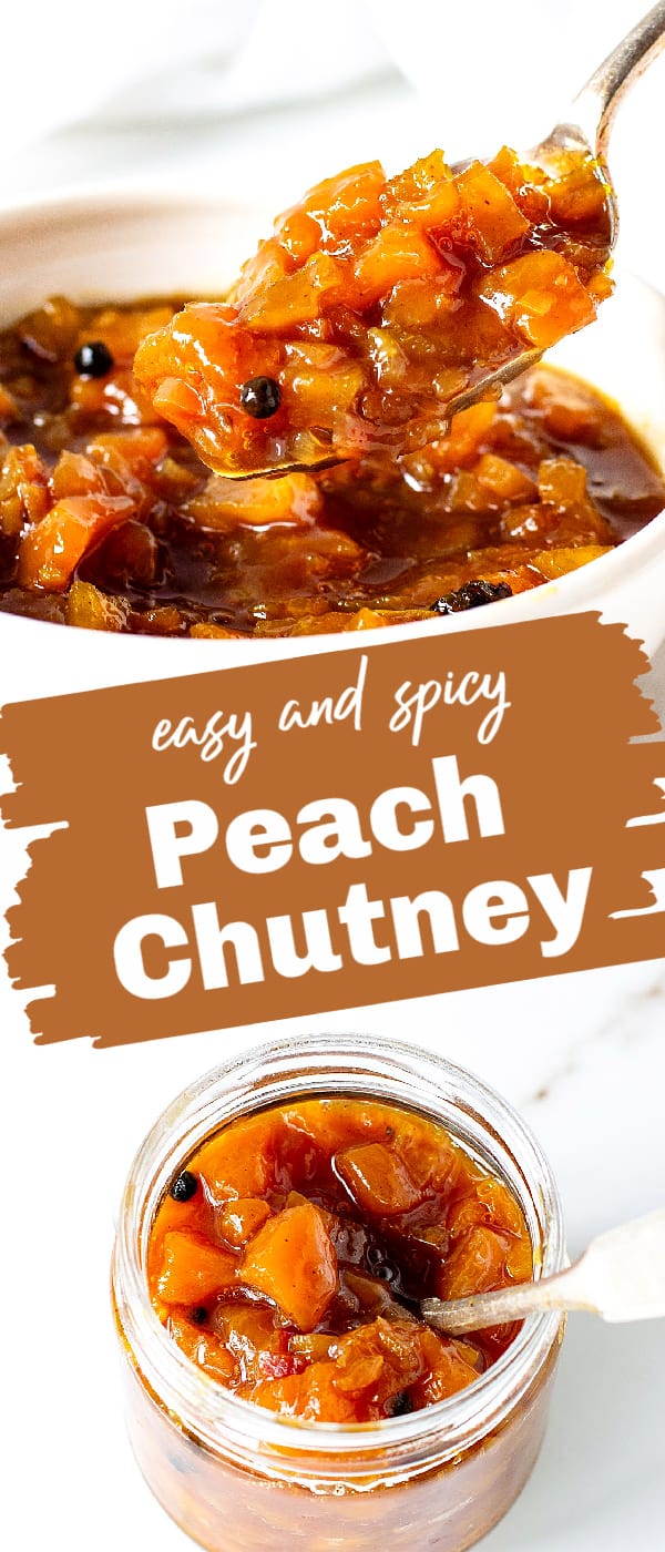 Fresh Peach Chutney (easy recipe) - Vintage Kitchen Notes