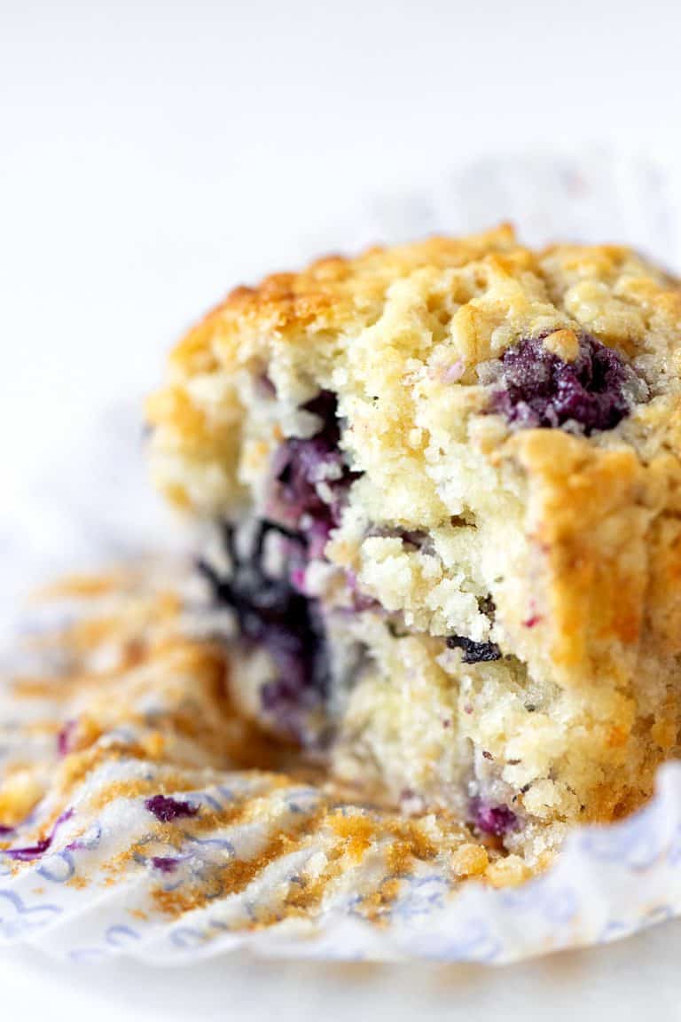 Blueberry Oatmeal Muffins - Vintage Kitchen Notes