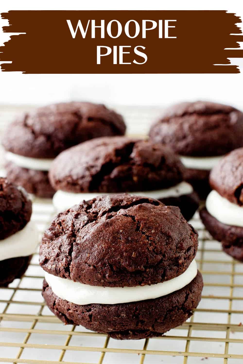 Classic Whoopie Pies (easy chocolate recipe) - Vintage Kitchen Notes