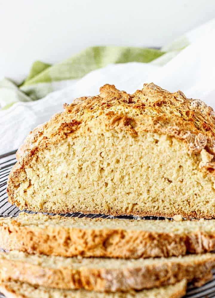 Irish Soda Bread (4 ingredients, no knead) - Vintage Kitchen Notes