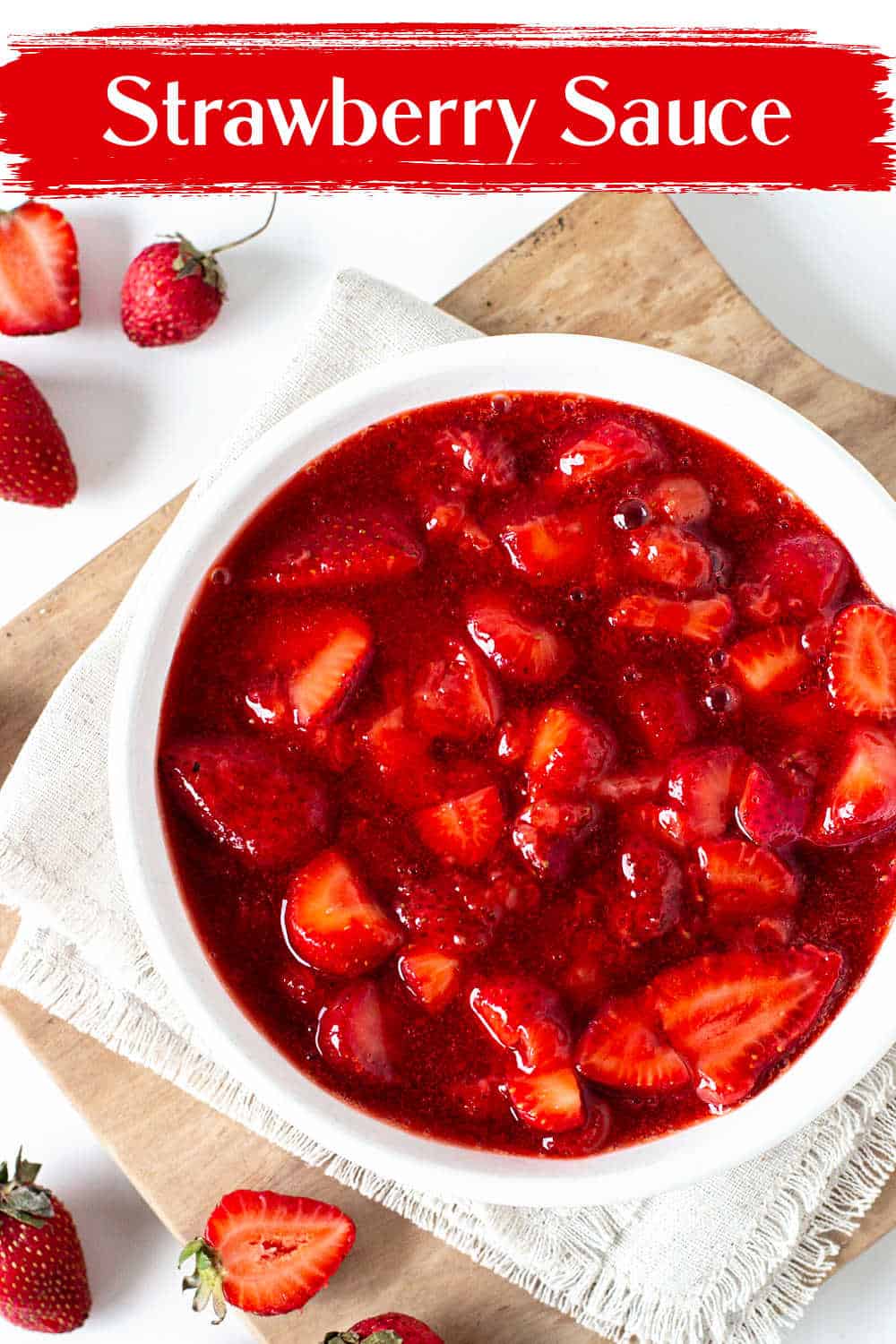4-Ingredient Strawberry Sauce (topping) - Vintage Kitchen Notes