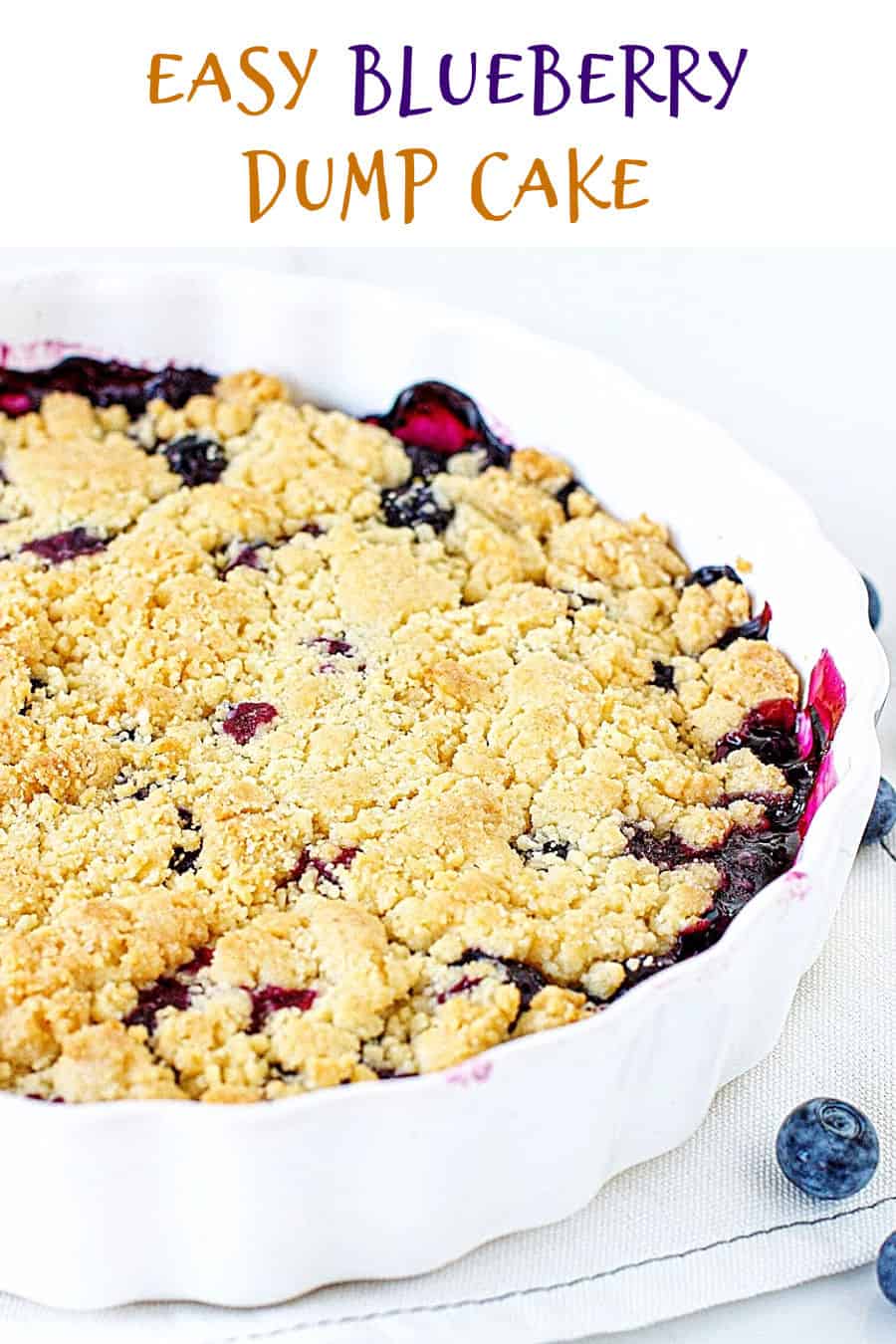 Blueberry Dump Cake - Vintage Kitchen Notes