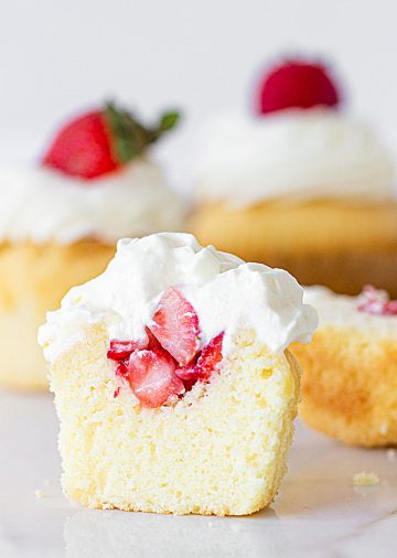 Strawberry Shortcake Cupcakes - Vintage Kitchen Notes