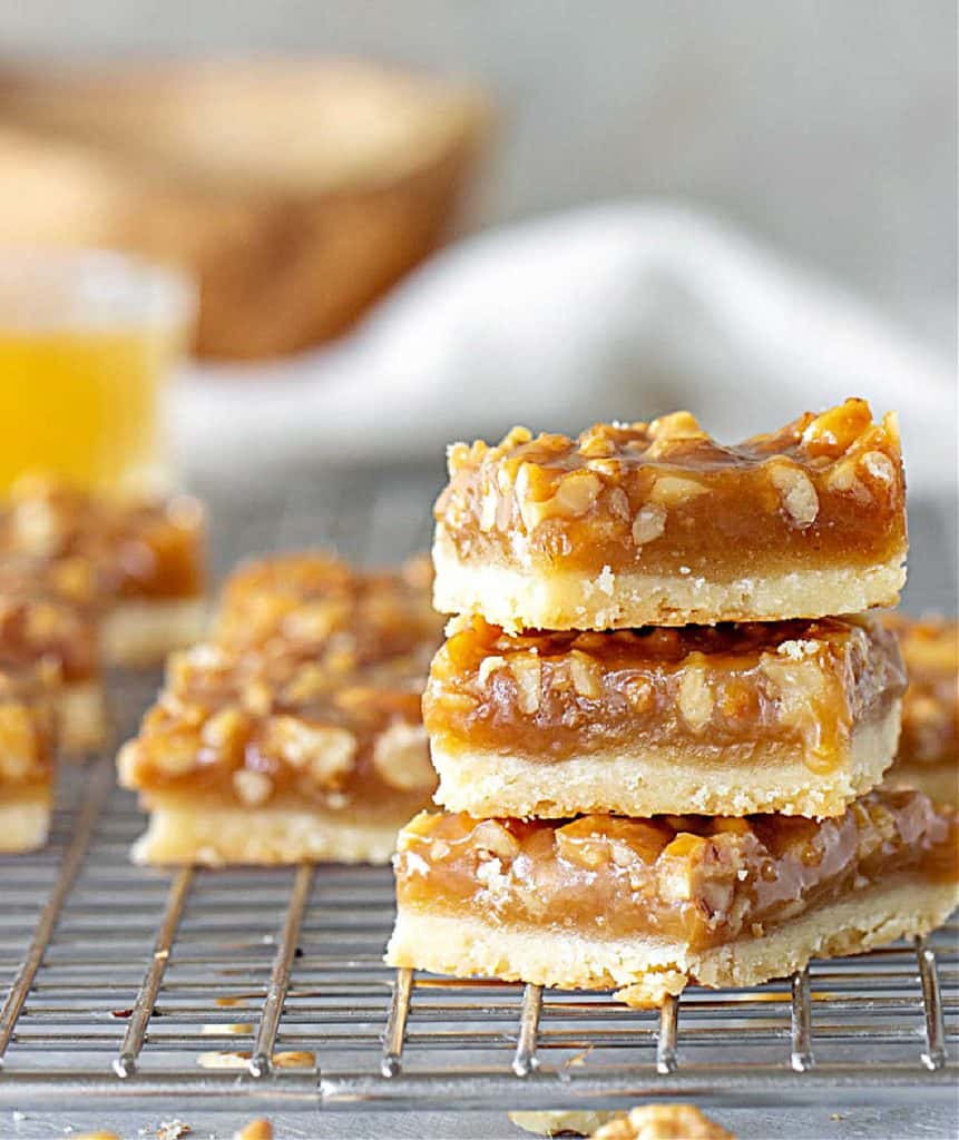 Walnut Squares (with shortbread crust) Vintage Kitchen Notes