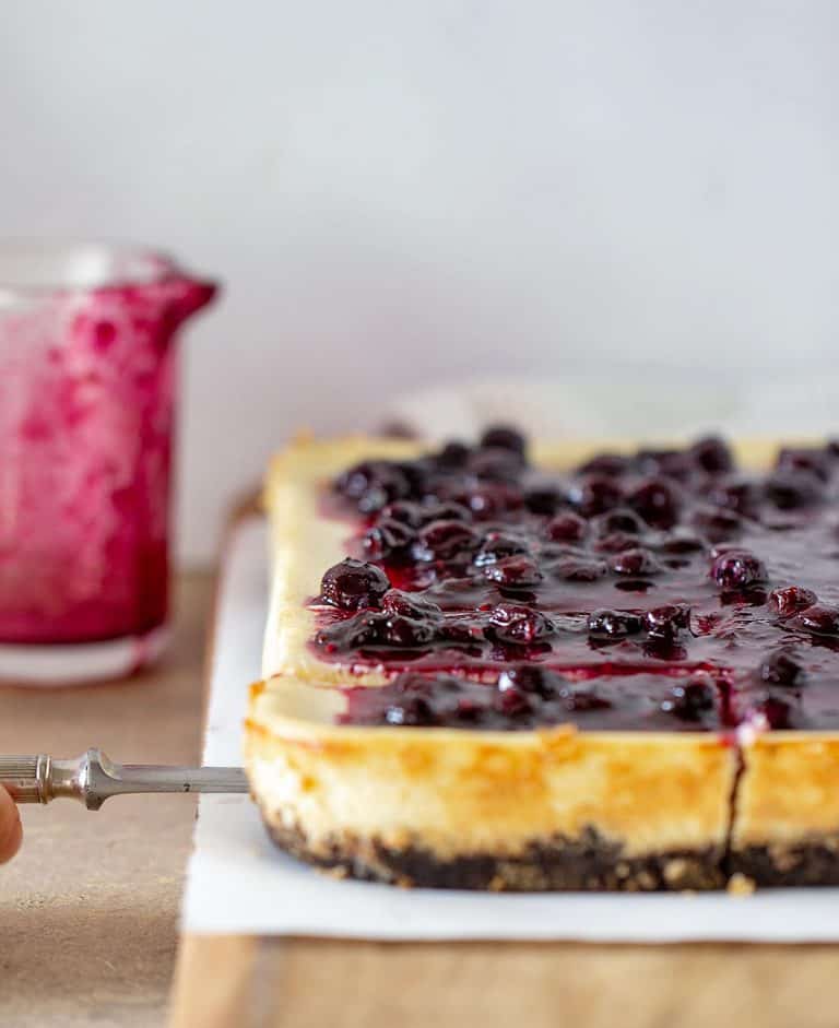 Cheesecake with Chocolate Crust - Vintage Kitchen Notes
