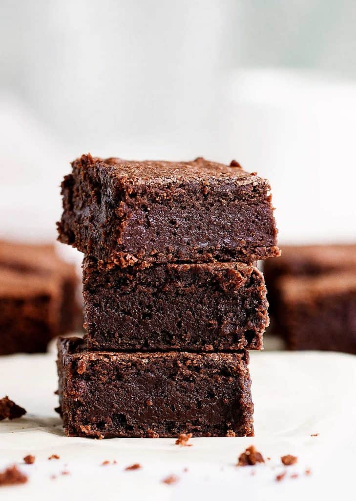 Fudgy Brownies (one bowl easy) - Vintage Kitchen Notes