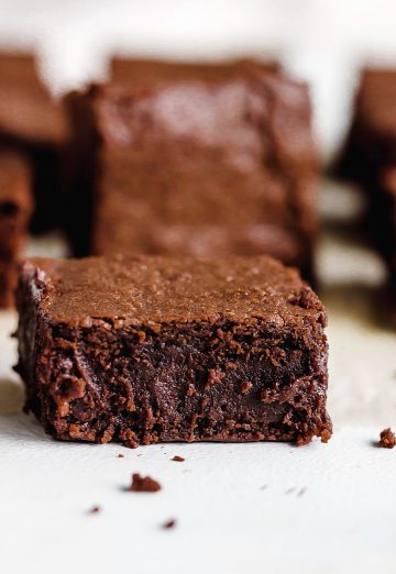 Fudgy Brownies (one bowl easy) - Vintage Kitchen Notes