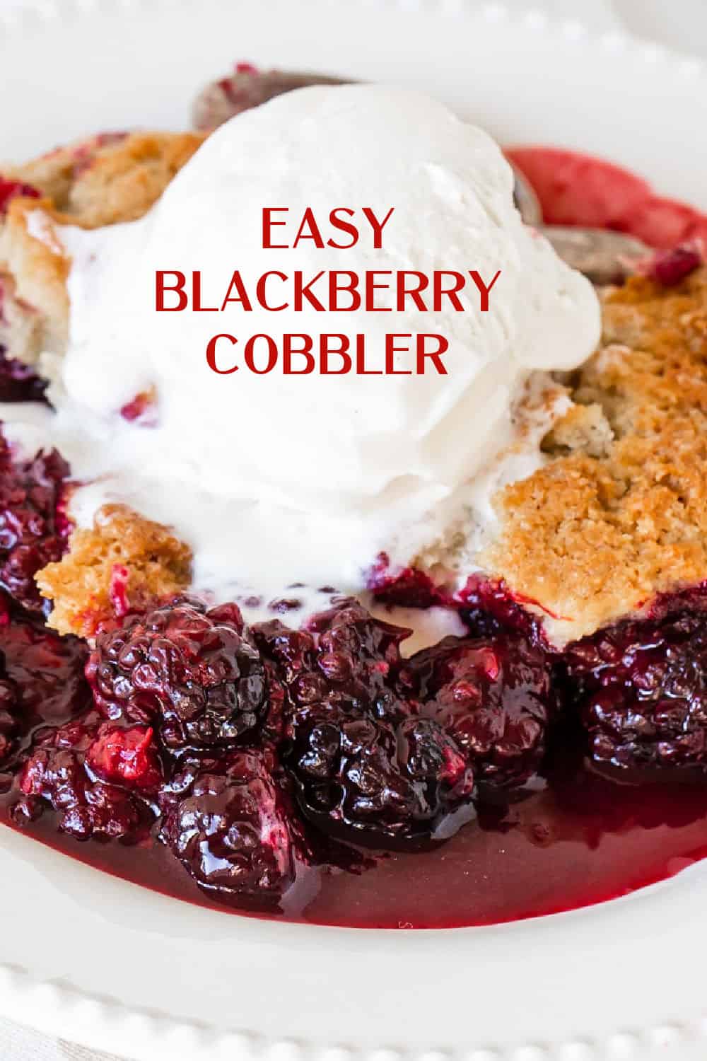 Easy Blackberry Cobbler - Vintage Kitchen Notes