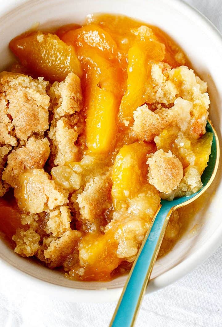 Peach Dump Cake - Vintage Kitchen Notes