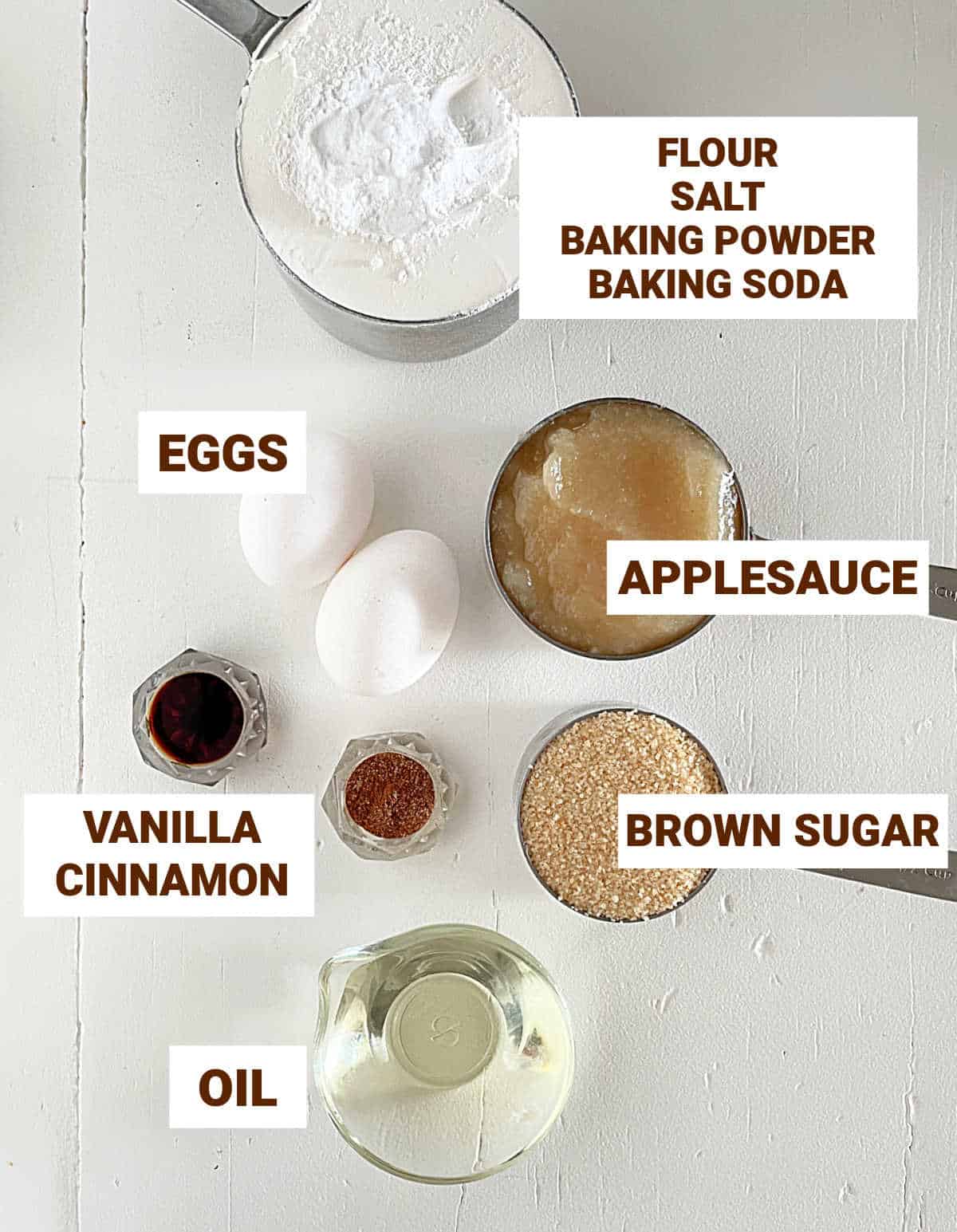Applesauce muffins ingredients