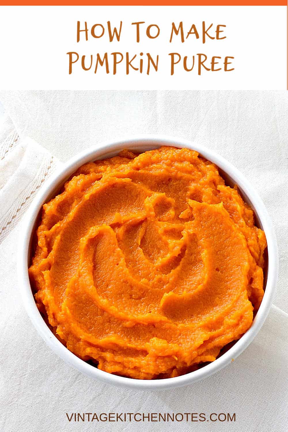 How to Make Pumpkin Puree - Vintage Kitchen Notes