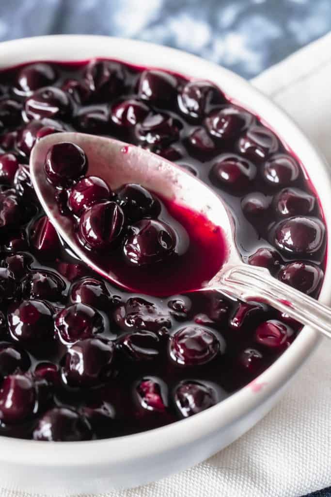 Blueberry Compote (easy, 3 ingredients!) - Vintage Kitchen Notes