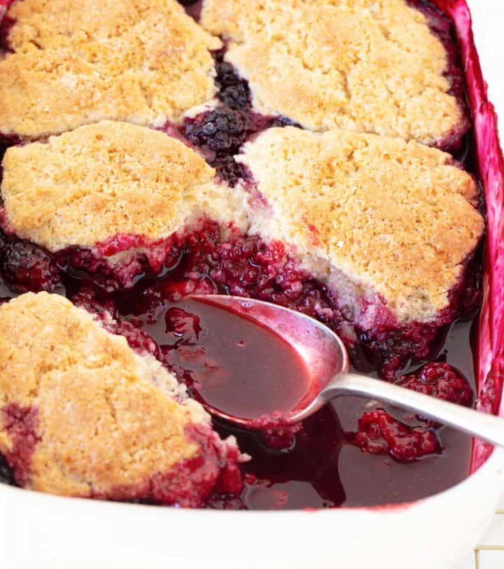 Easy Blackberry Cobbler - Vintage Kitchen Notes