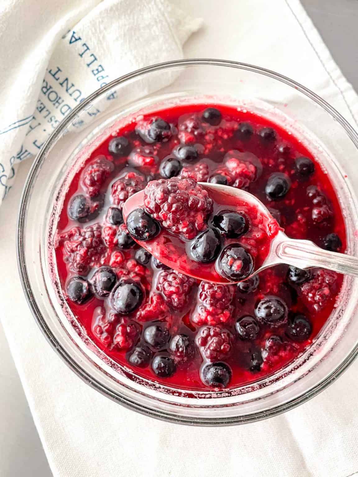 Berry Compote (2 ingredient & 10 minute recipe) Vintage Kitchen Notes