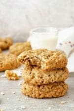 Easy Oatmeal Walnut Cookies - Vintage Kitchen Notes