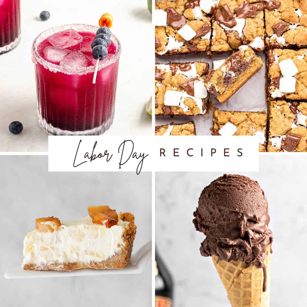 Four image collage with white and black text overlay.