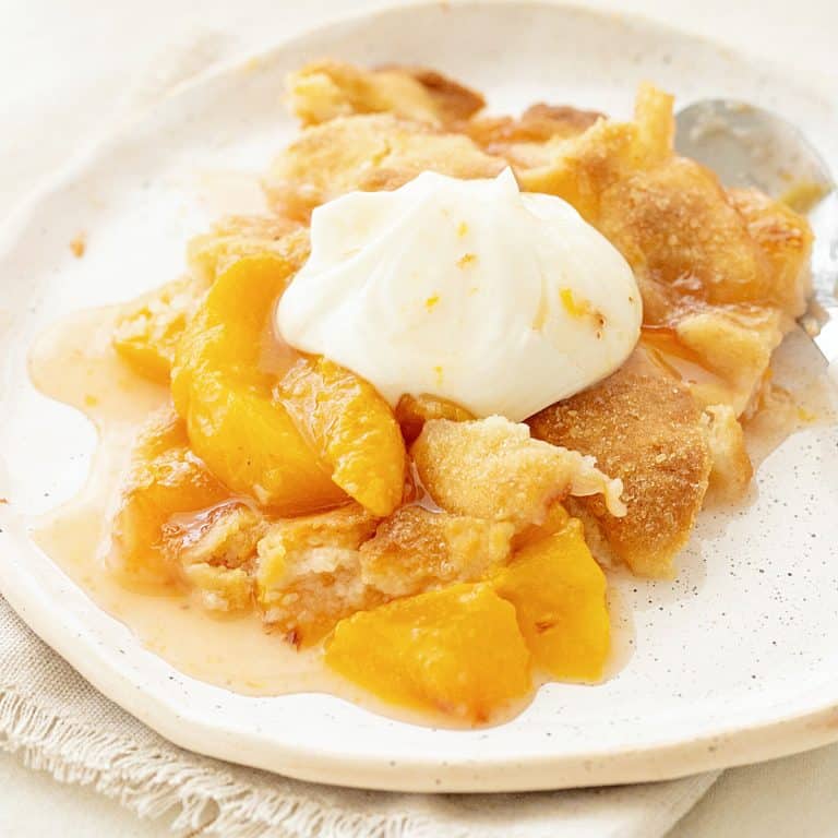 Peach Cobbler with Pie Crust Vintage Kitchen Notes