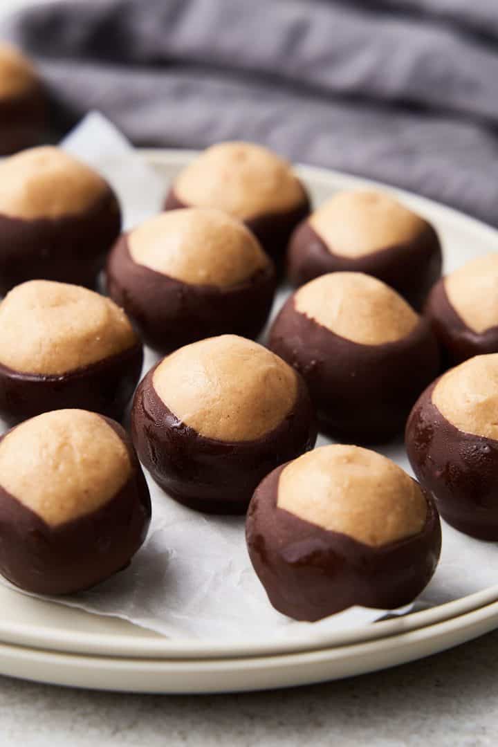 Easy Buckeye Candy Recipe (peanut butter chocolate) Vintage Kitchen Notes
