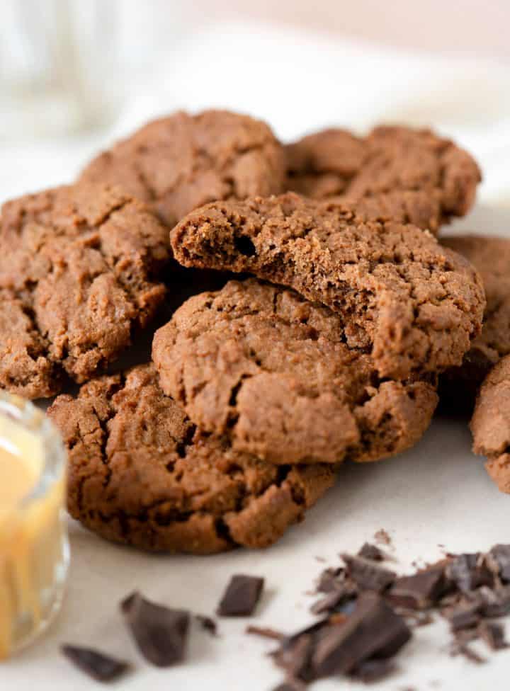 Peanut Butter Chocolate Cookies (soft and thick) Vintage Kitchen Notes