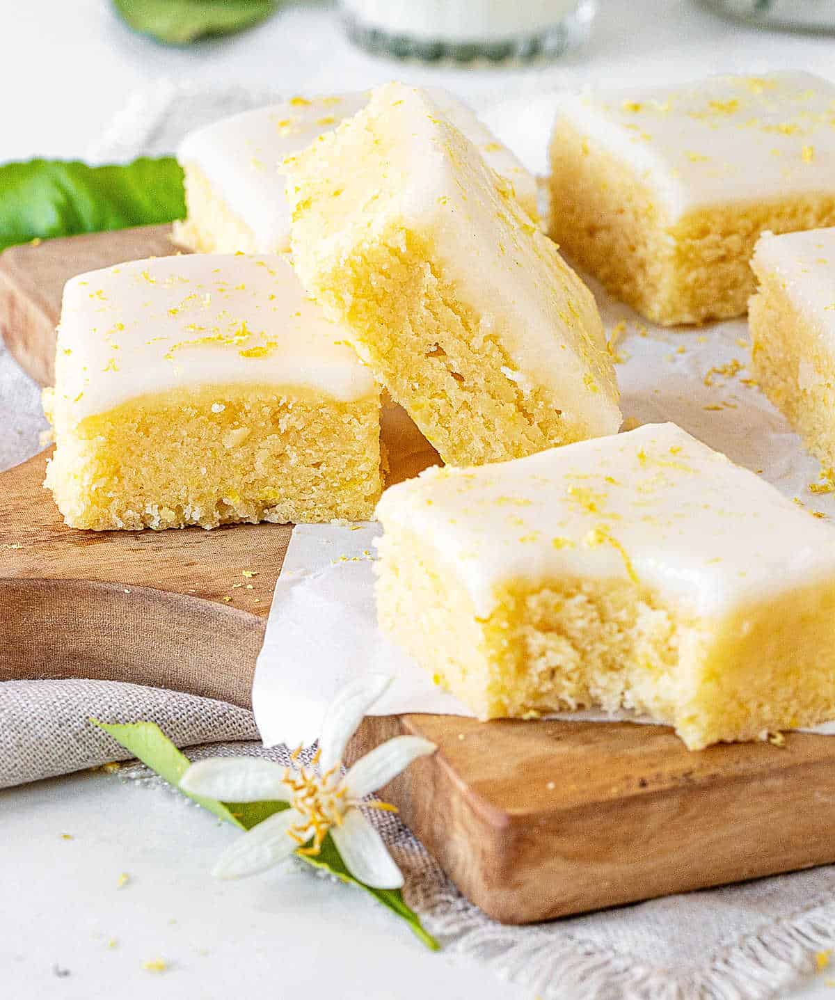 Lemon Blondies (fudgy) - Vintage Kitchen Notes