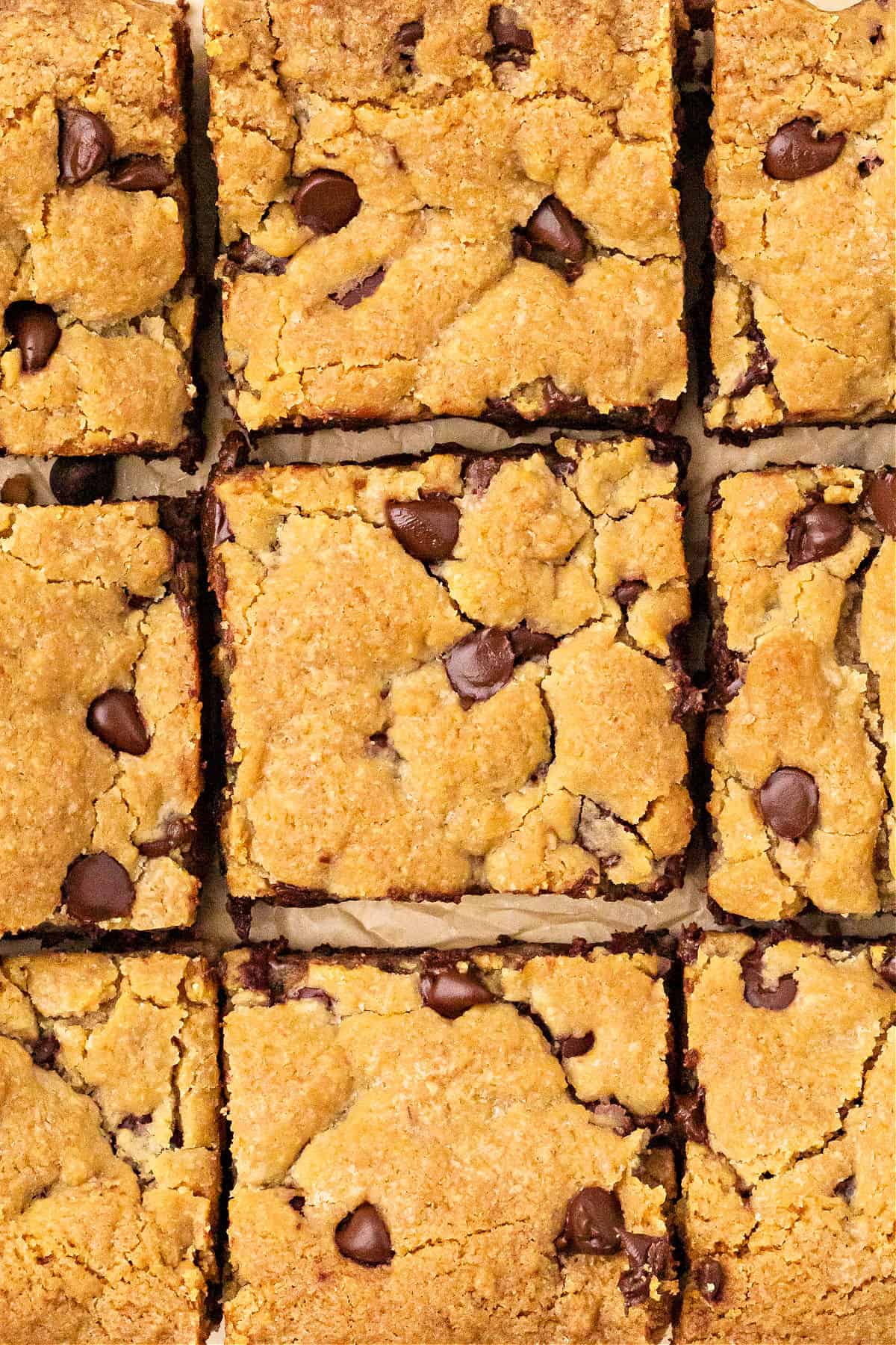 Flat lay brookies squares.