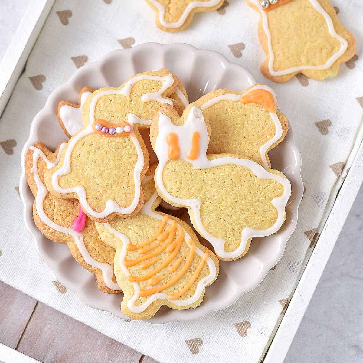 Baked Sugar cookies in Wilton Muffin Top Pan