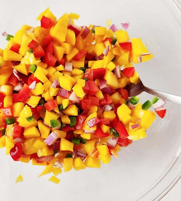 Peach Mango Salsa Vintage Kitchen Notes