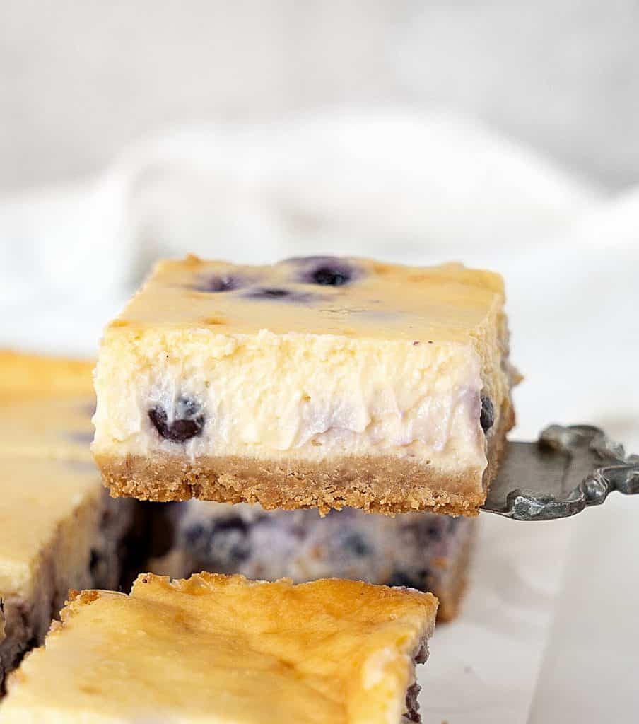 Blueberry Cheesecake Bars (easy baked recipe) Vintage Kitchen Notes