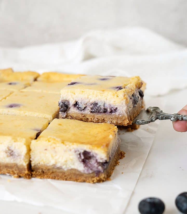 Best Blueberry Cheesecake Bars - Vintage Kitchen Notes