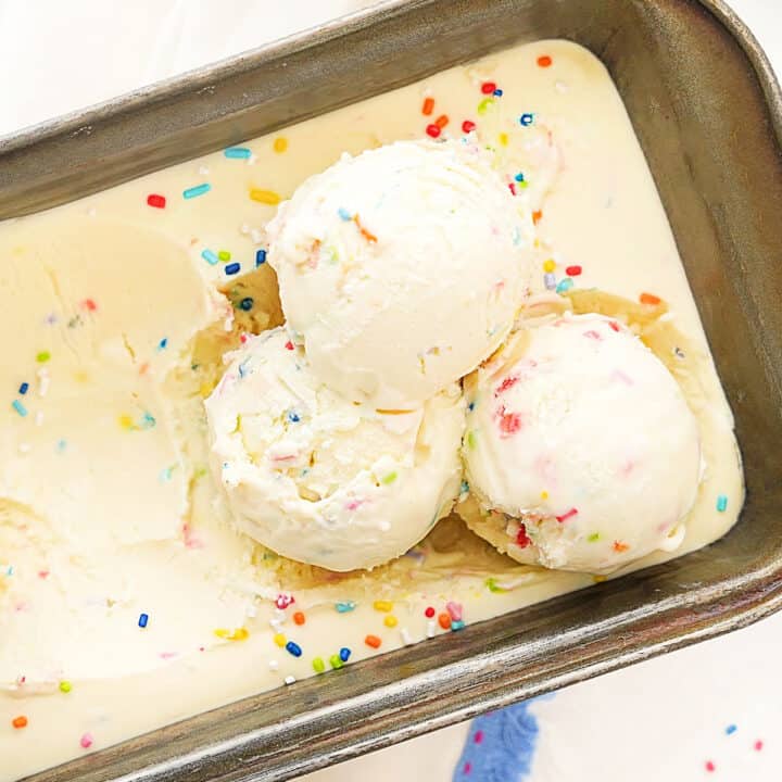 Funfetti Ice Cream (easy no-churn recipe) - Vintage Kitchen Notes