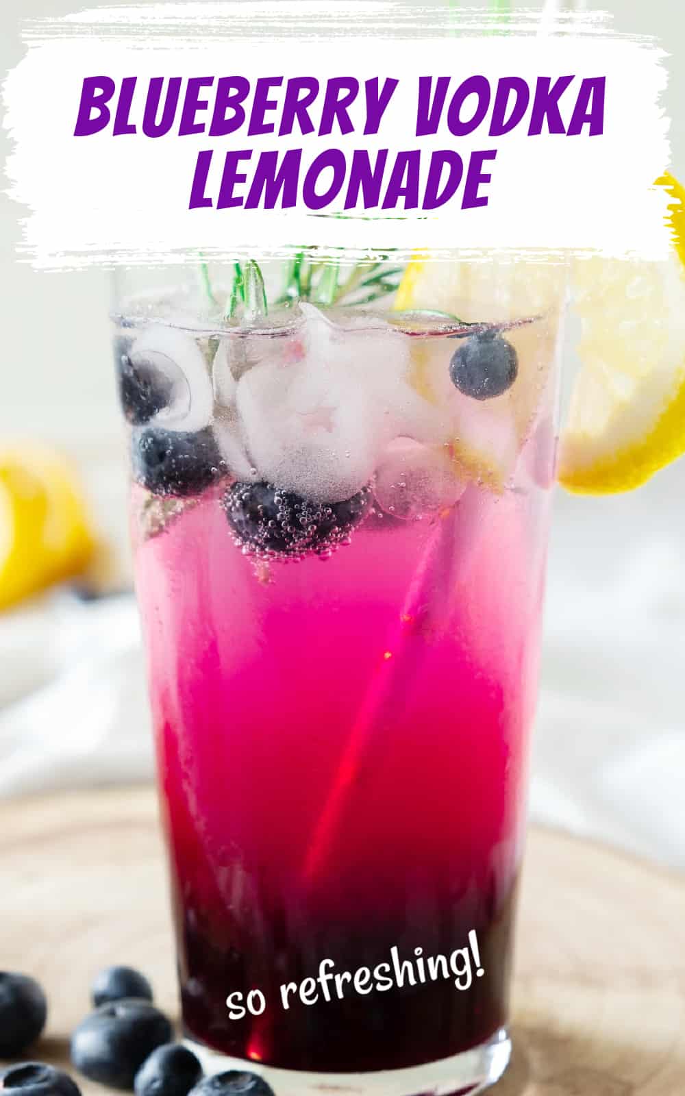 Blueberry Vodka Lemonade (easy Cocktail Recipe) - Vintage Kitchen Notes