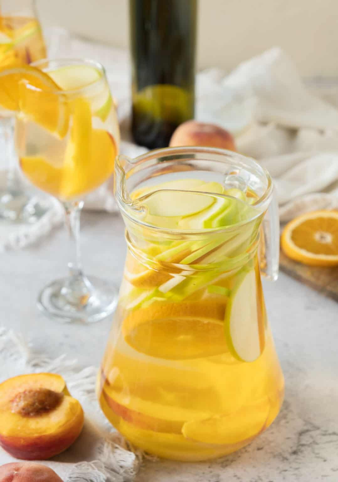 Best White Wine Sangria (easy fruit cocktail) Vintage Kitchen Notes