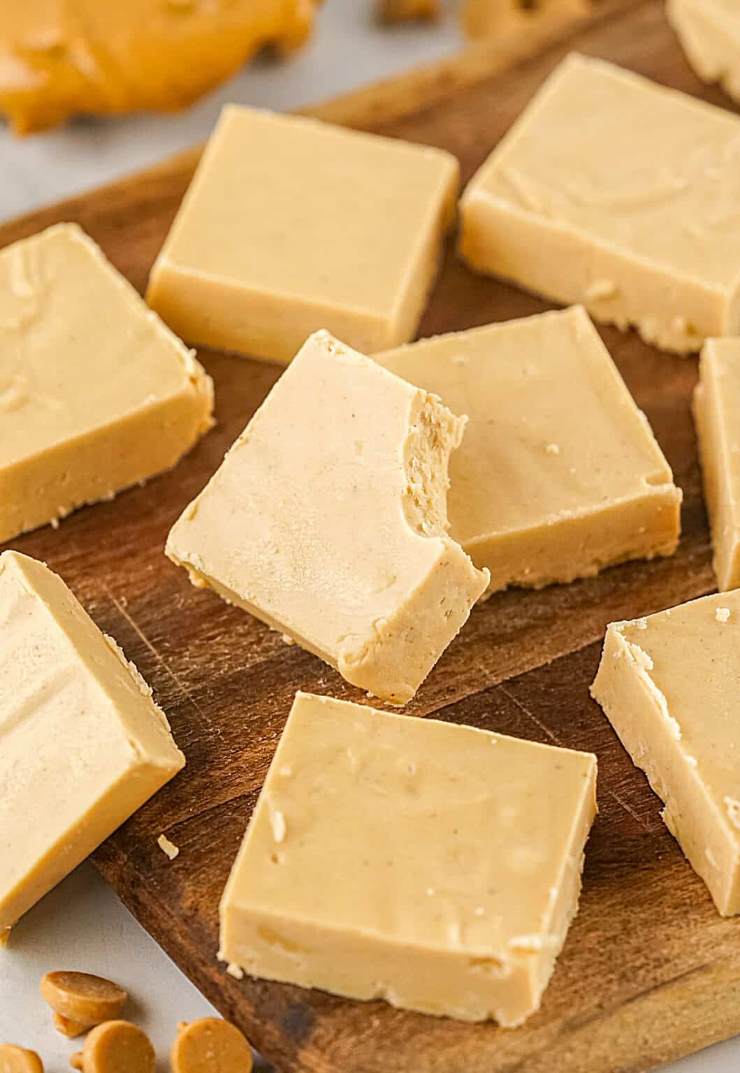 Peanut Butter Fudge (made with frosting) Vintage Kitchen Notes