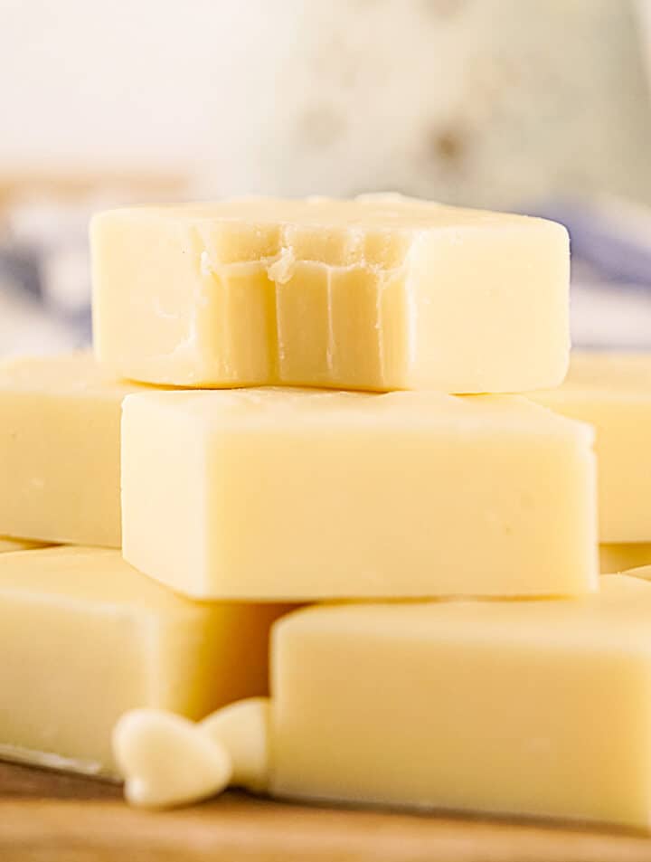 White Chocolate Vanilla Fudge (with condensed milk) Vintage Kitchen Notes