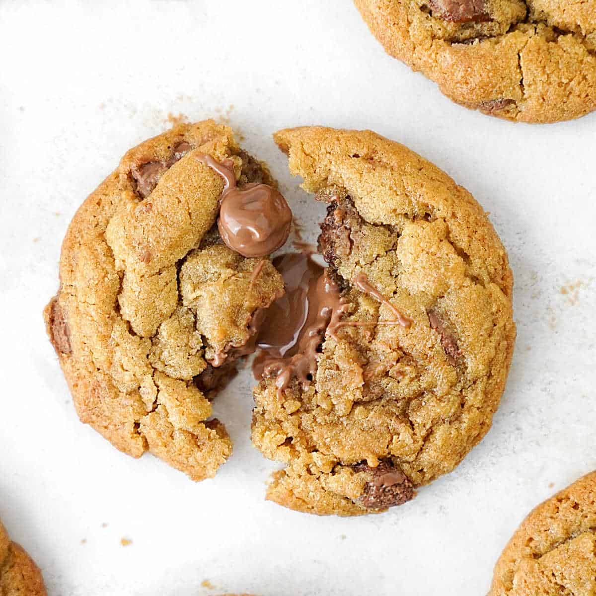 Chocolate chip cookies and milk.