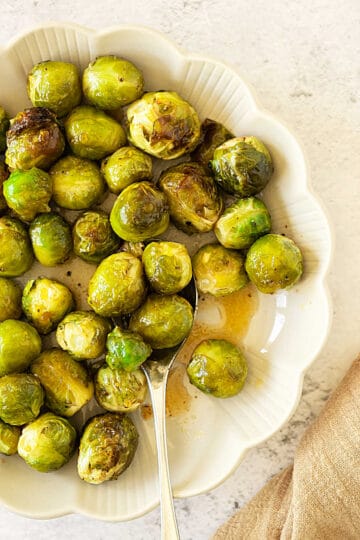 Honey Sriracha Brussels Sprouts - Vintage Kitchen Notes